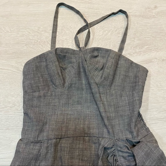 Jill Stuart Sweetheart Neck Mini A-Line Dress Gray Womens Size 0 - Picture 3 of 9